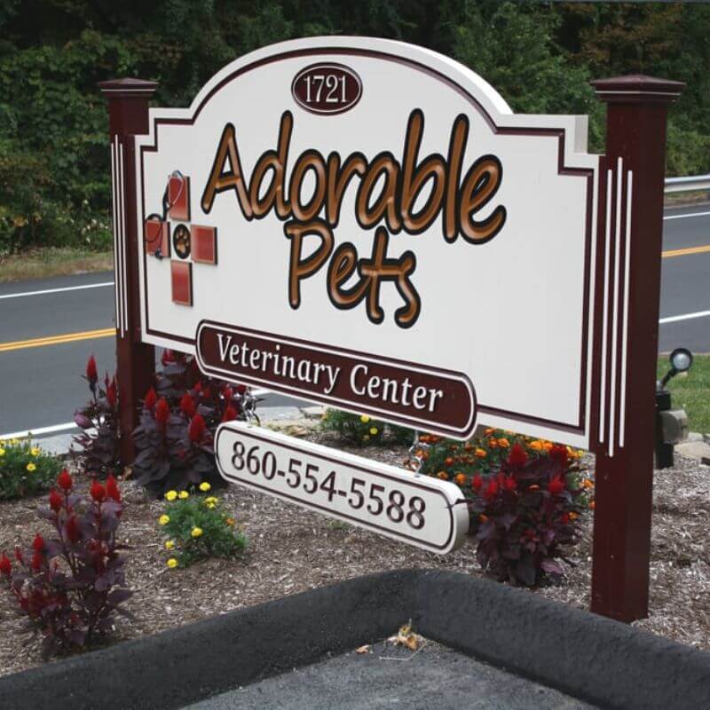 Adorable Pets Veterinary Center Signage